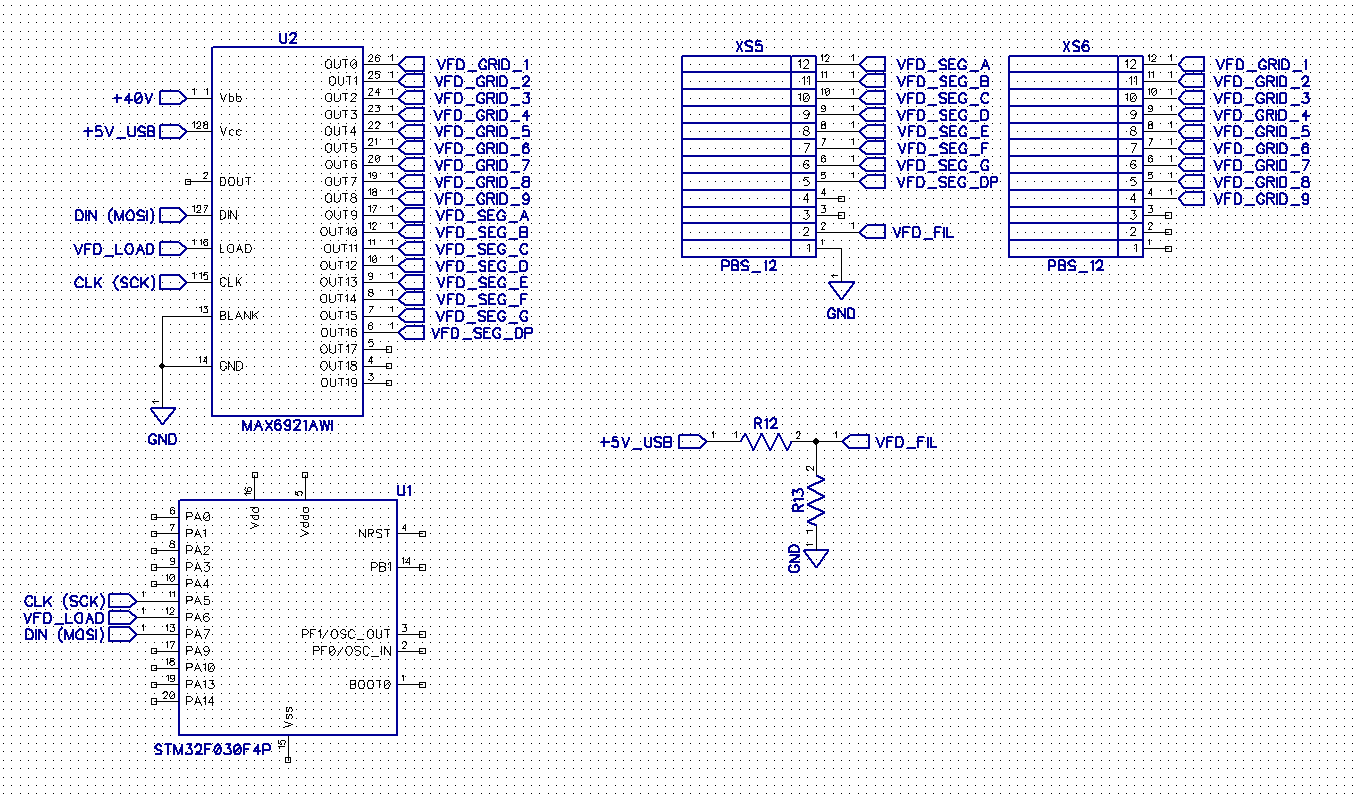 Подключение MAX6921